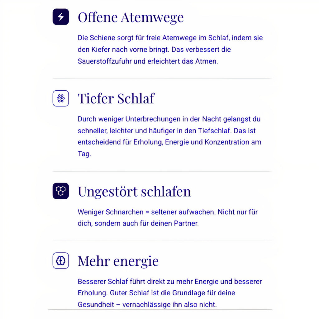 Die Rested-Schlafschiene