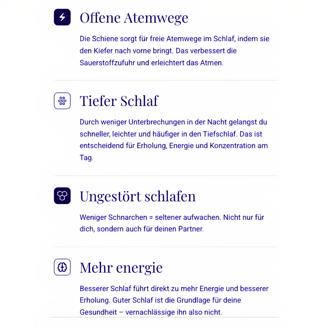 Die Rested-Schlafschiene